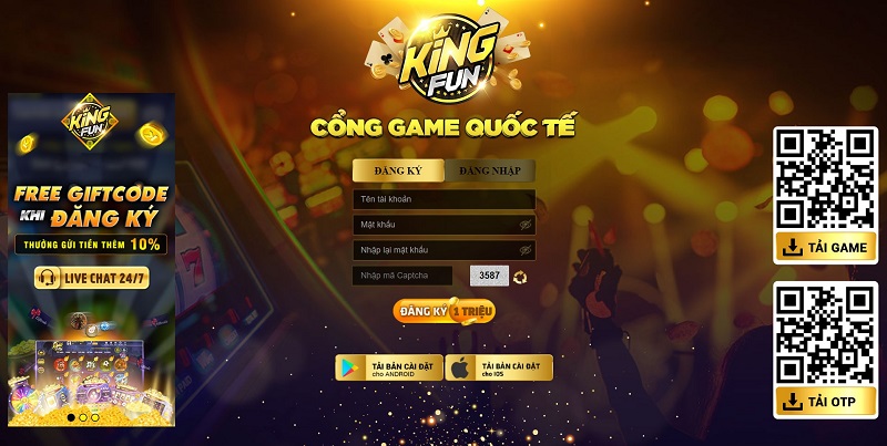KingFun – Cổng game quay hũ đổi thưởng uy tín hàng đầu