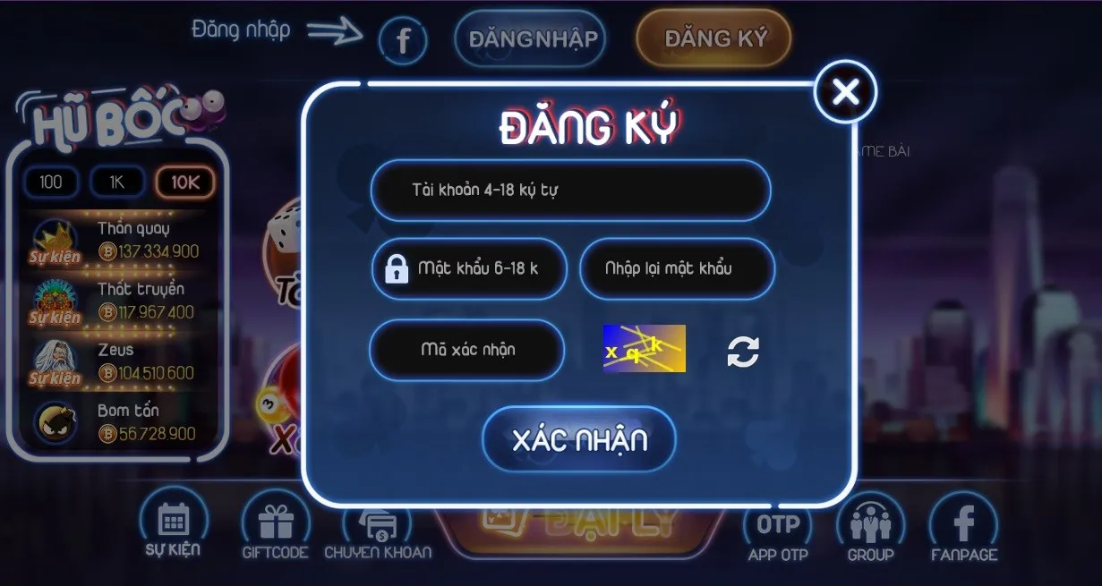 Lưu ý nhập thông tin chính xác khi đăng ký tài khoản game